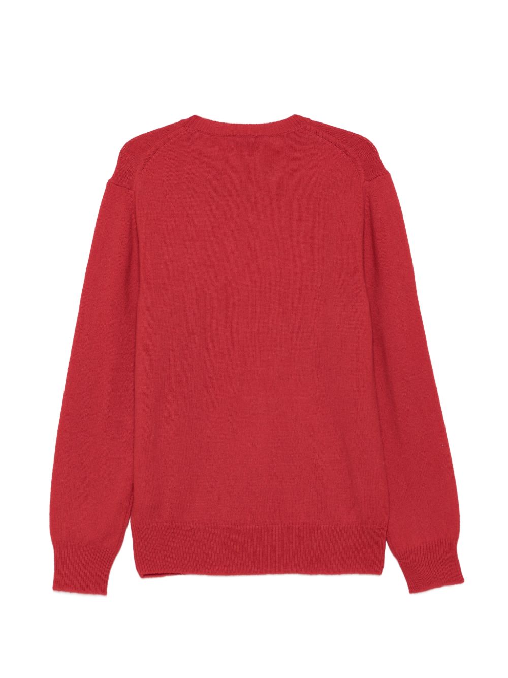 BARACUTA Maglia girocollo in lana vergine rossa 