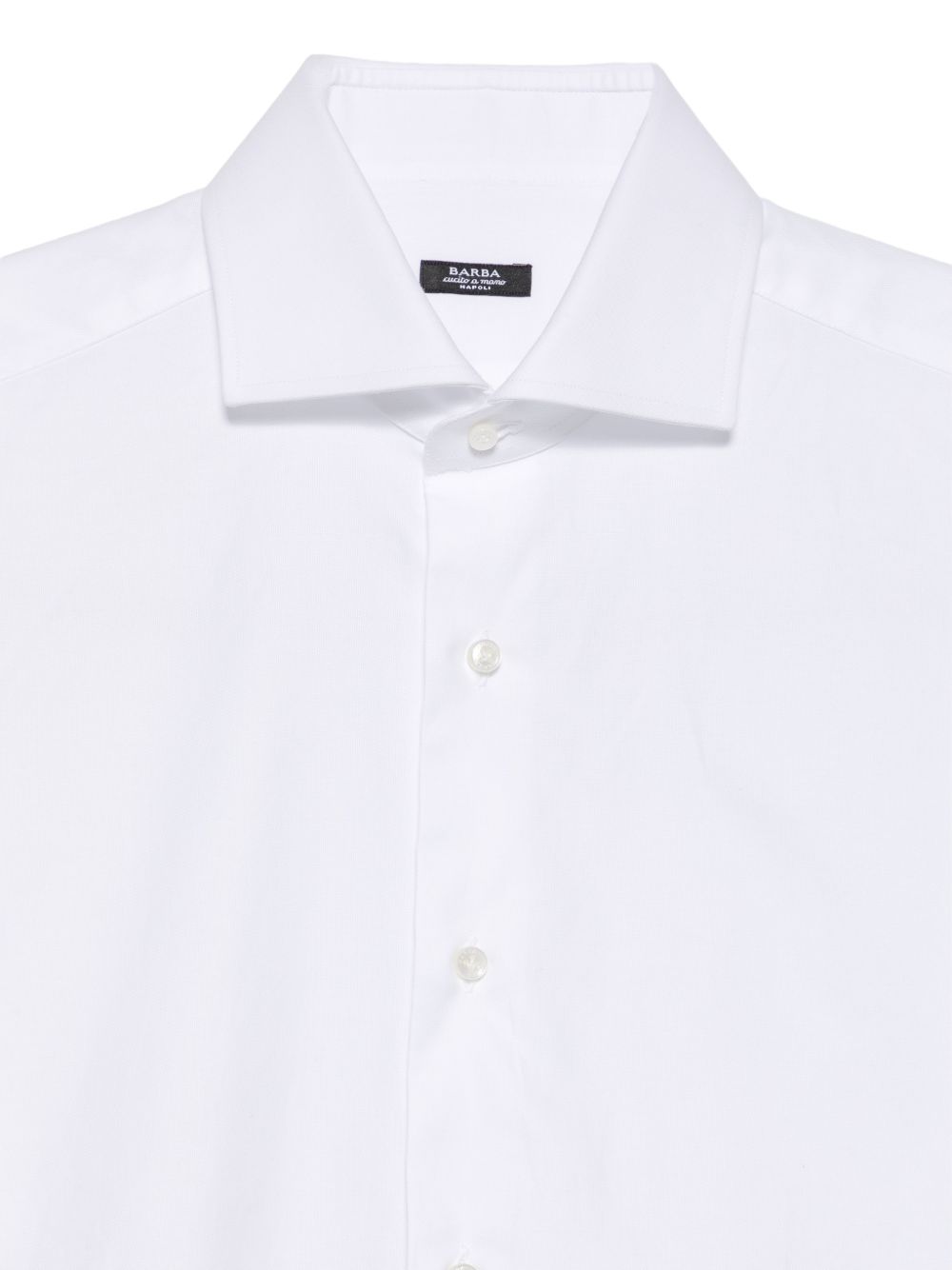 BARBA Camicia bianca a maniche lunghe in cotone 