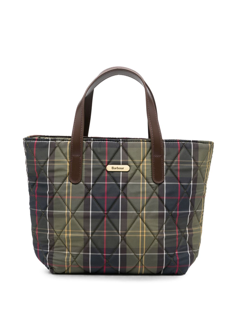 BARBOUR Mini borsa tote trapuntata in Classic Tartan 