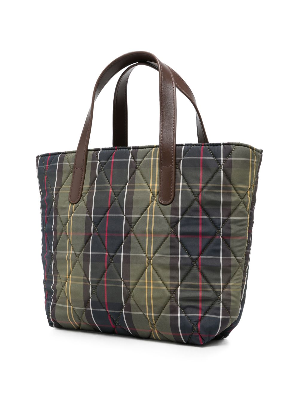 BARBOUR Mini borsa tote trapuntata in Classic Tartan 