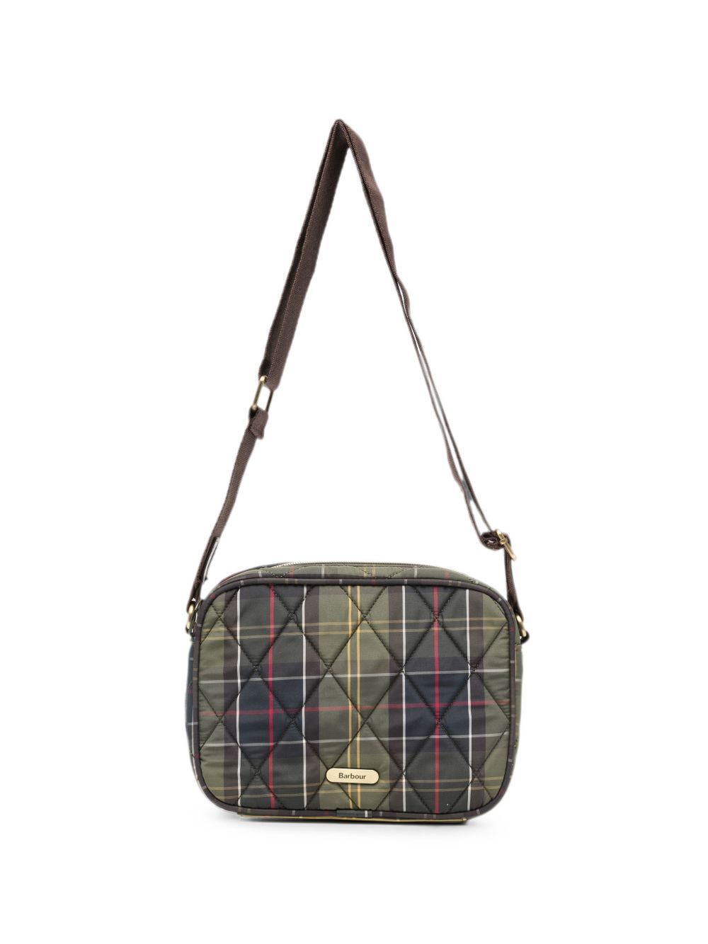 BARBOUR Borsa a tracolla trapuntata in Classic Tartan 