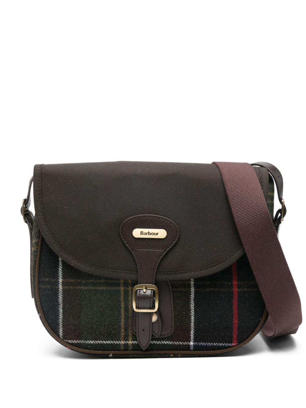 BARBOUR Borsa a tracolla Barbour Cromarty in tartan classico 