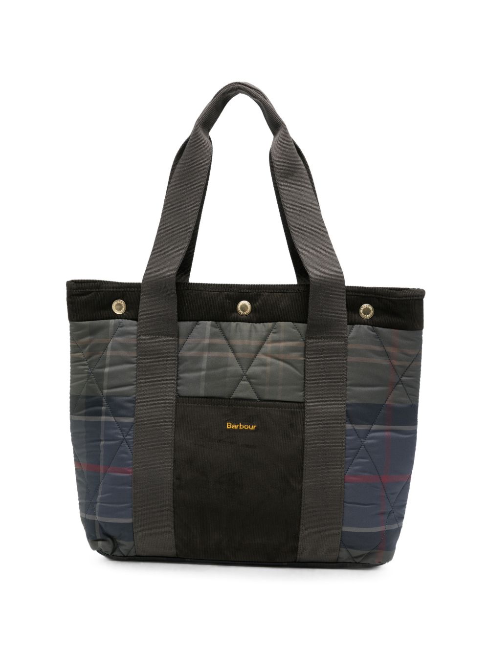 BARBOUR Borsa tote Healy in tartan trapuntato 