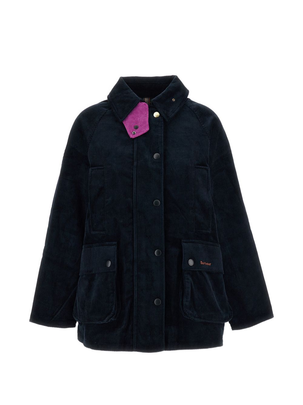 BARBOUR Giacca in velluto con tasche blu 