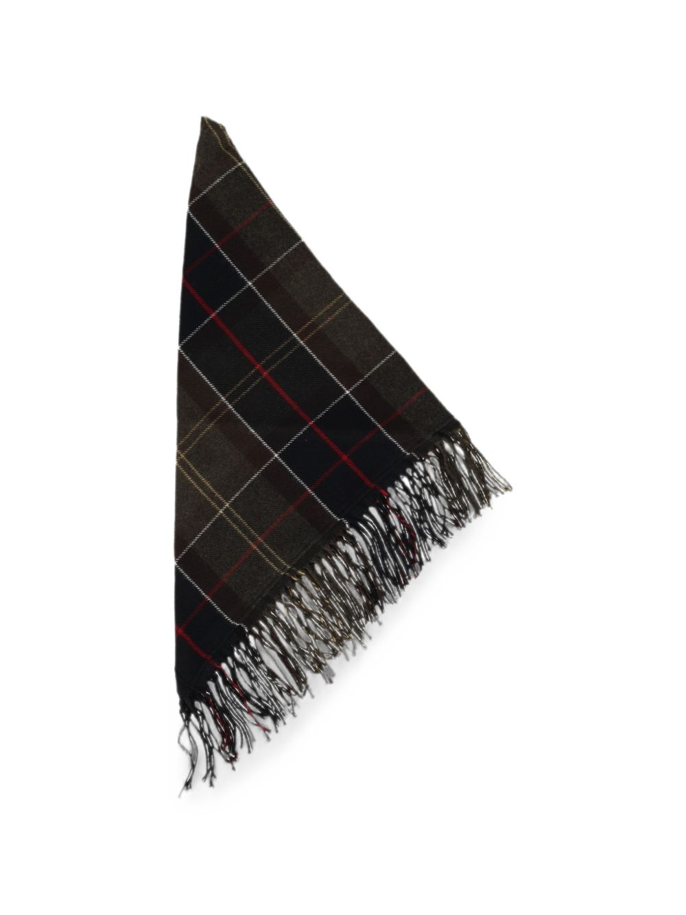 BARBOUR Sciarpa Barbour in tartan Classic con frange 