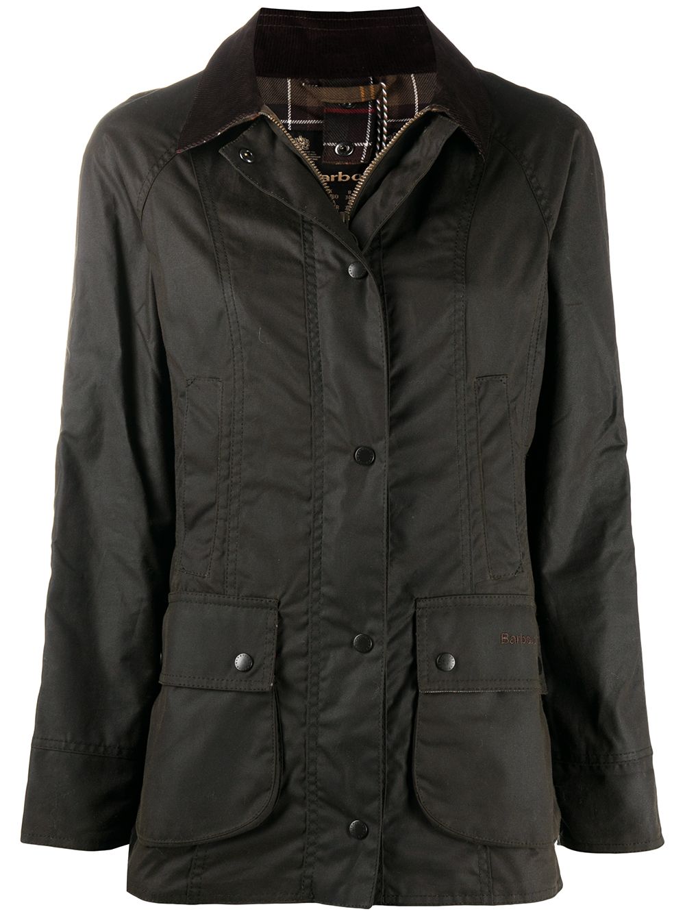 BARBOUR Giacca cerata Beadnell verde oliva 