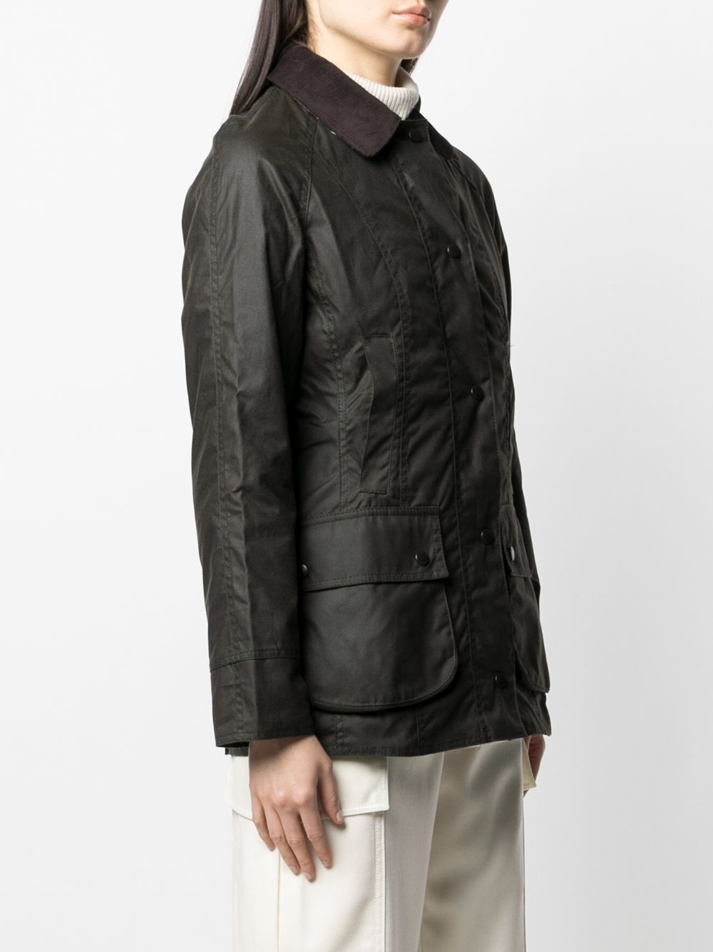 BARBOUR Giacca cerata Beadnell verde oliva 