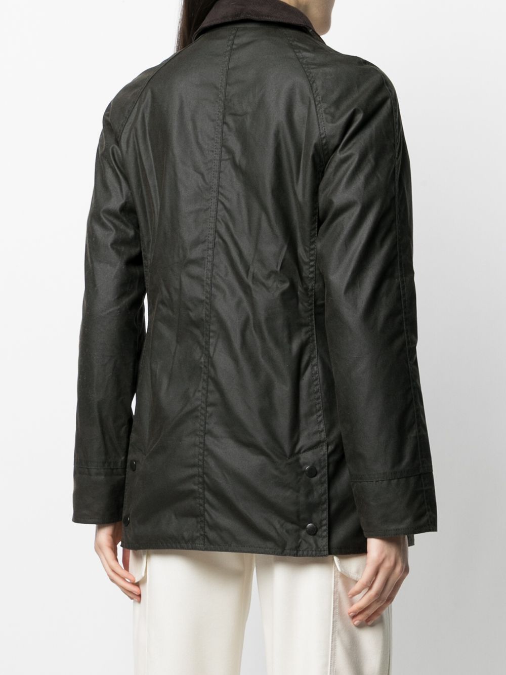 BARBOUR Giacca cerata Beadnell verde oliva 