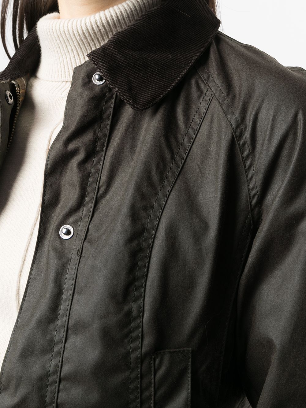 BARBOUR Giacca cerata Beadnell verde oliva 