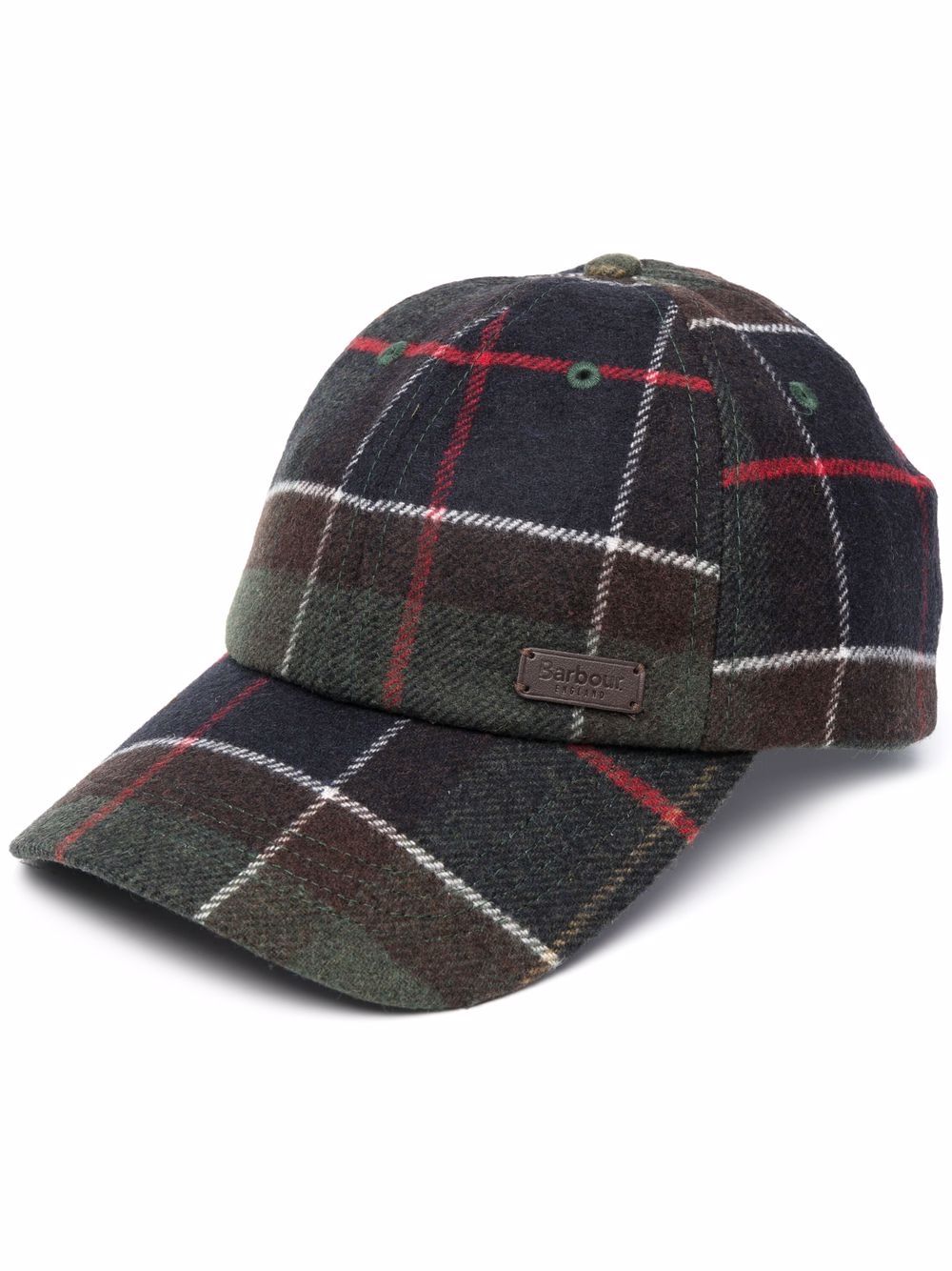 BARBOUR Cappello Galingale in tartan di lana 