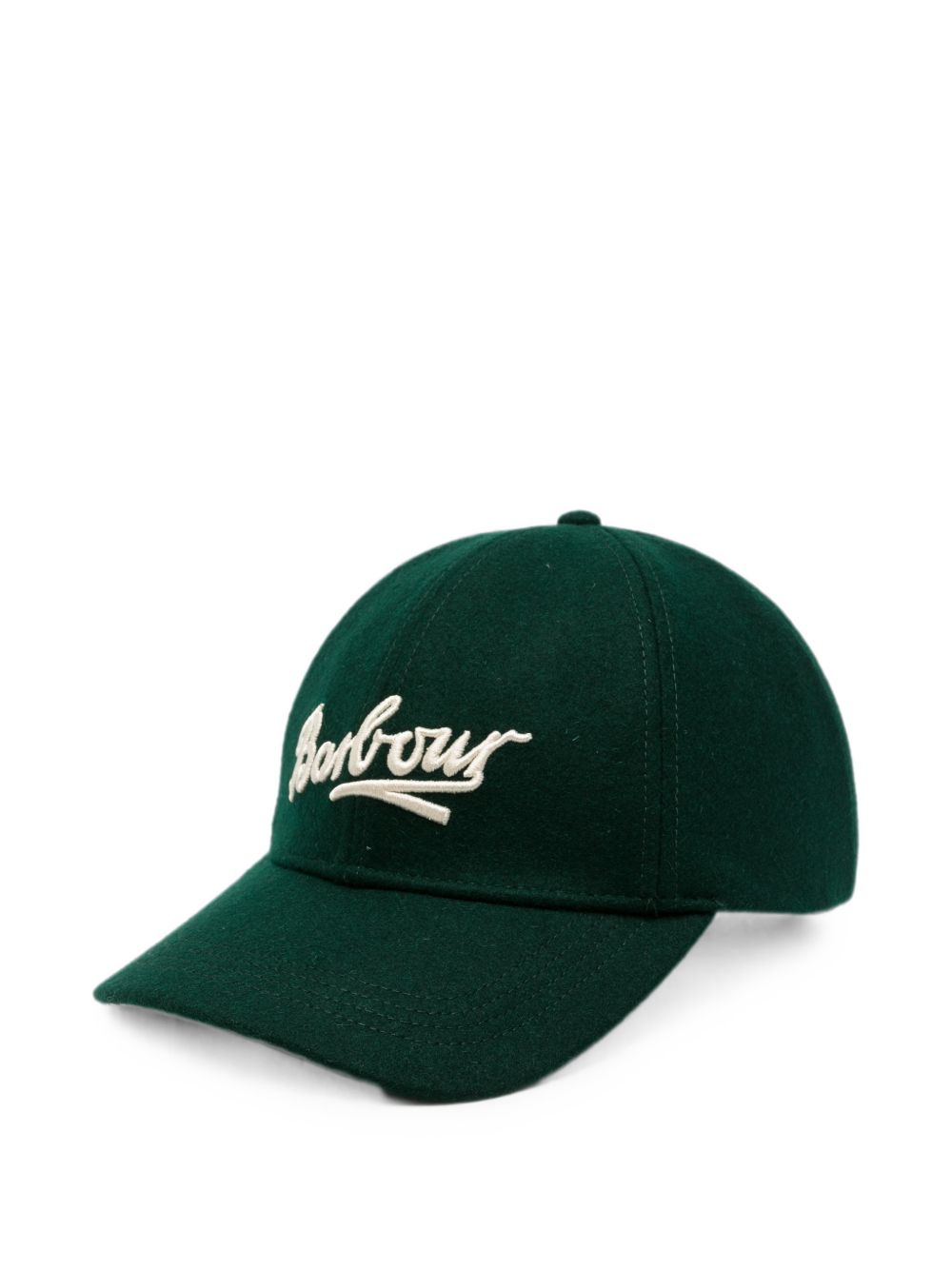 BARBOUR Cappellino Bowery verde in misto lana 