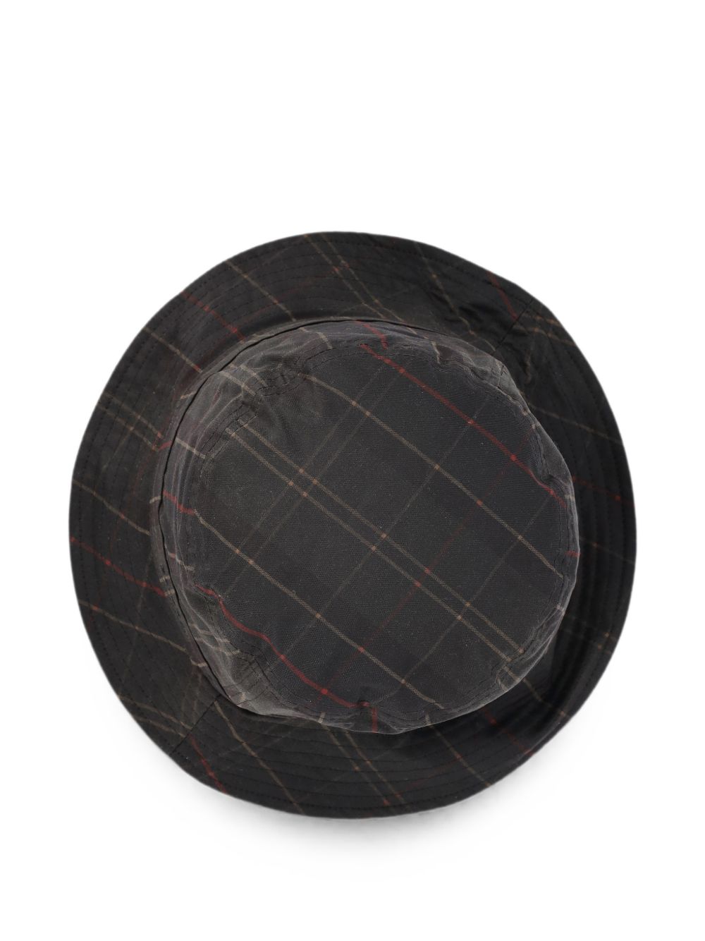 BARBOUR Cappello pescatore Barbour Wax Sports Hat verde oliva tartan 
