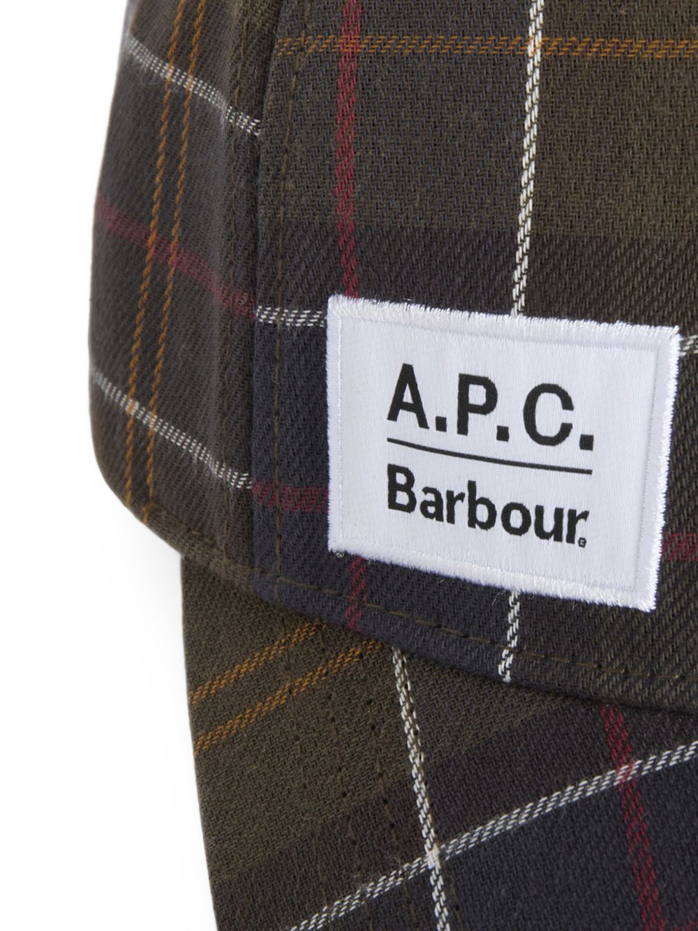 BARBOUR A.P.C. x Barbour Cappellino in Cotone Tartan 