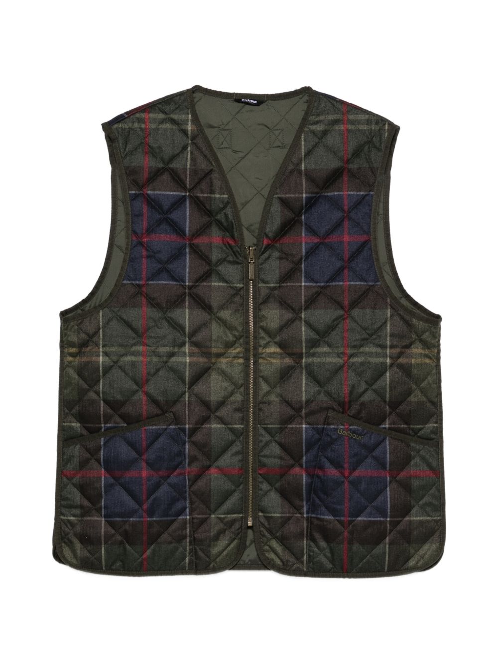 BARBOUR Gilet imbottito Icons in tartan Classic Tartan 