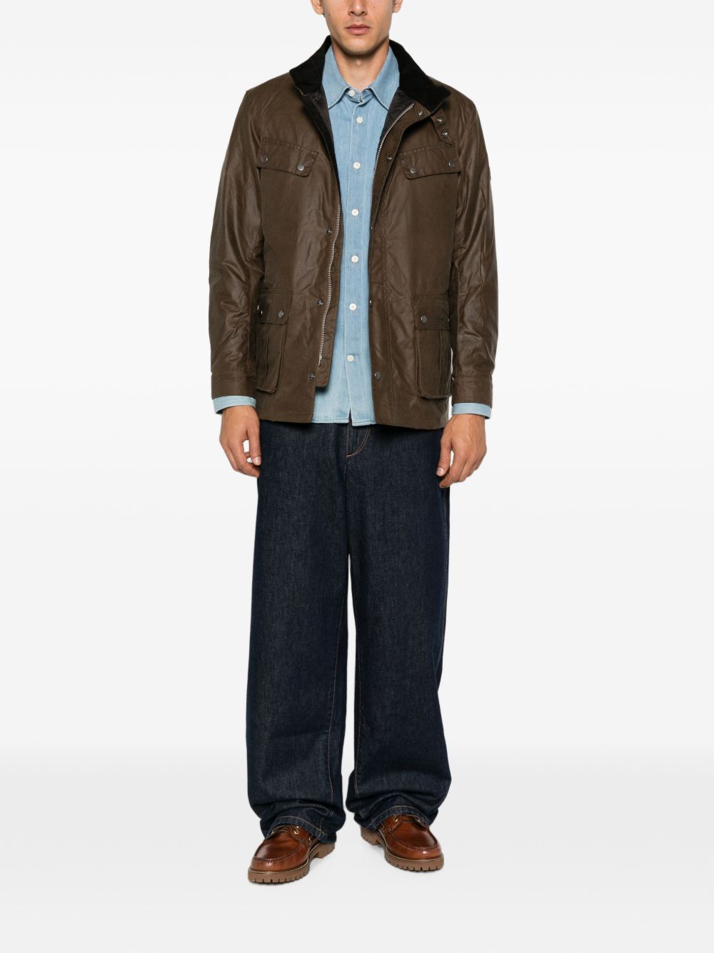 BARBOUR Giacca Duke Wax marrone Bark 