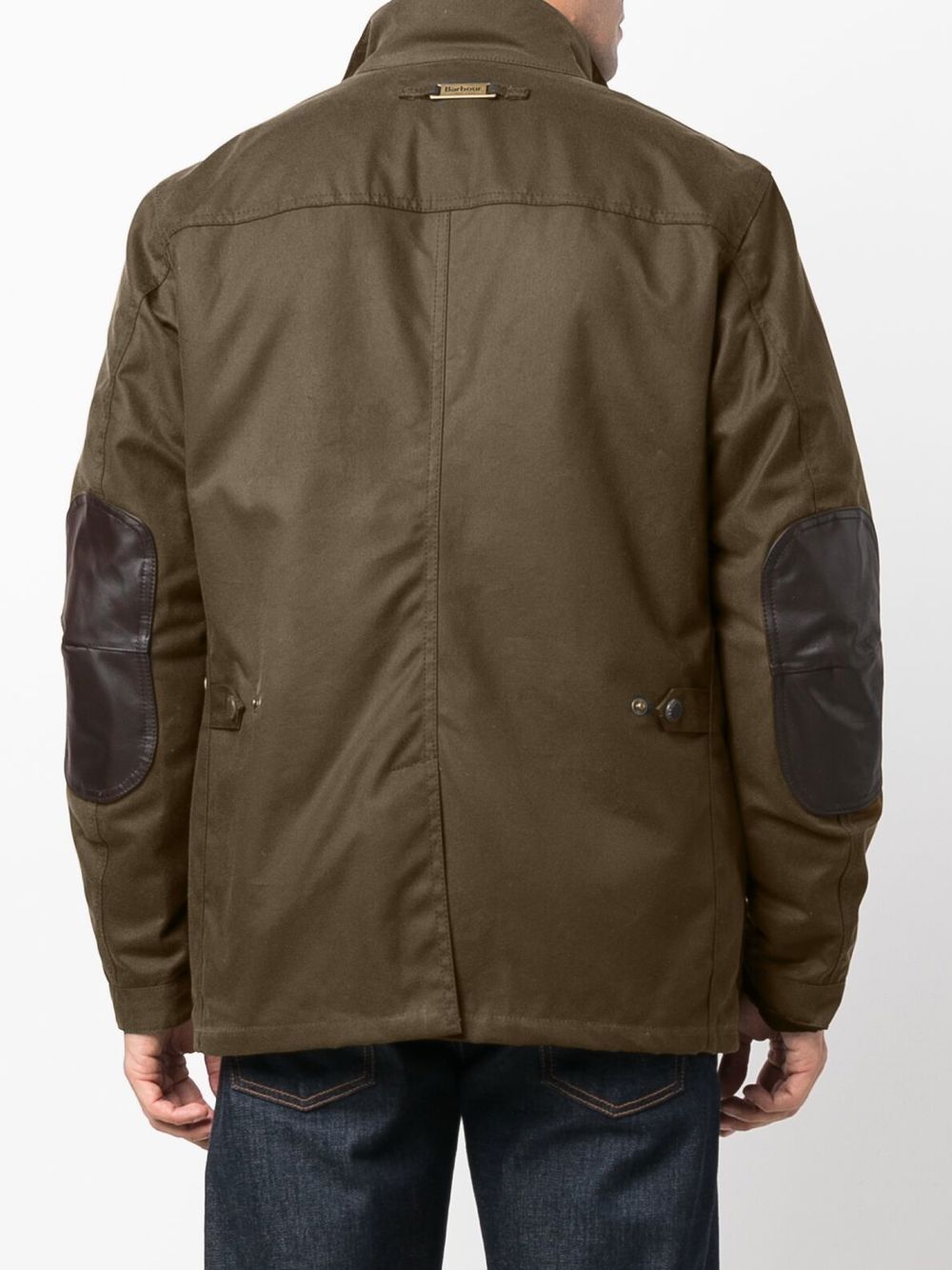 BARBOUR Giacca verde imbottita con tasche e gilet incorporato 