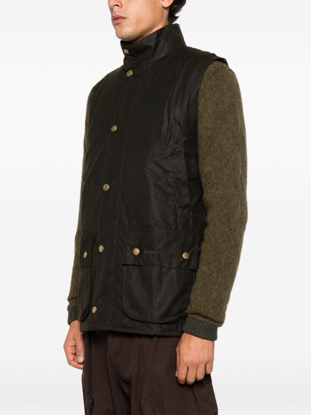 BARBOUR Gilet Westmorland cerato verde oliva 
