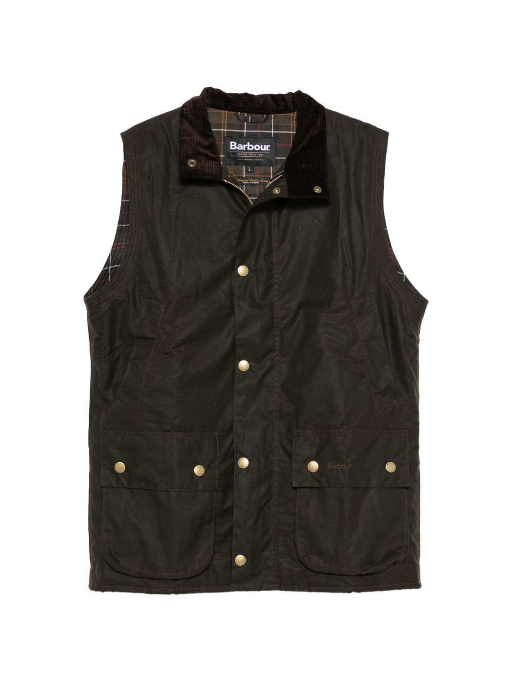 BARBOUR Gilet Westmorland cerato verde oliva 