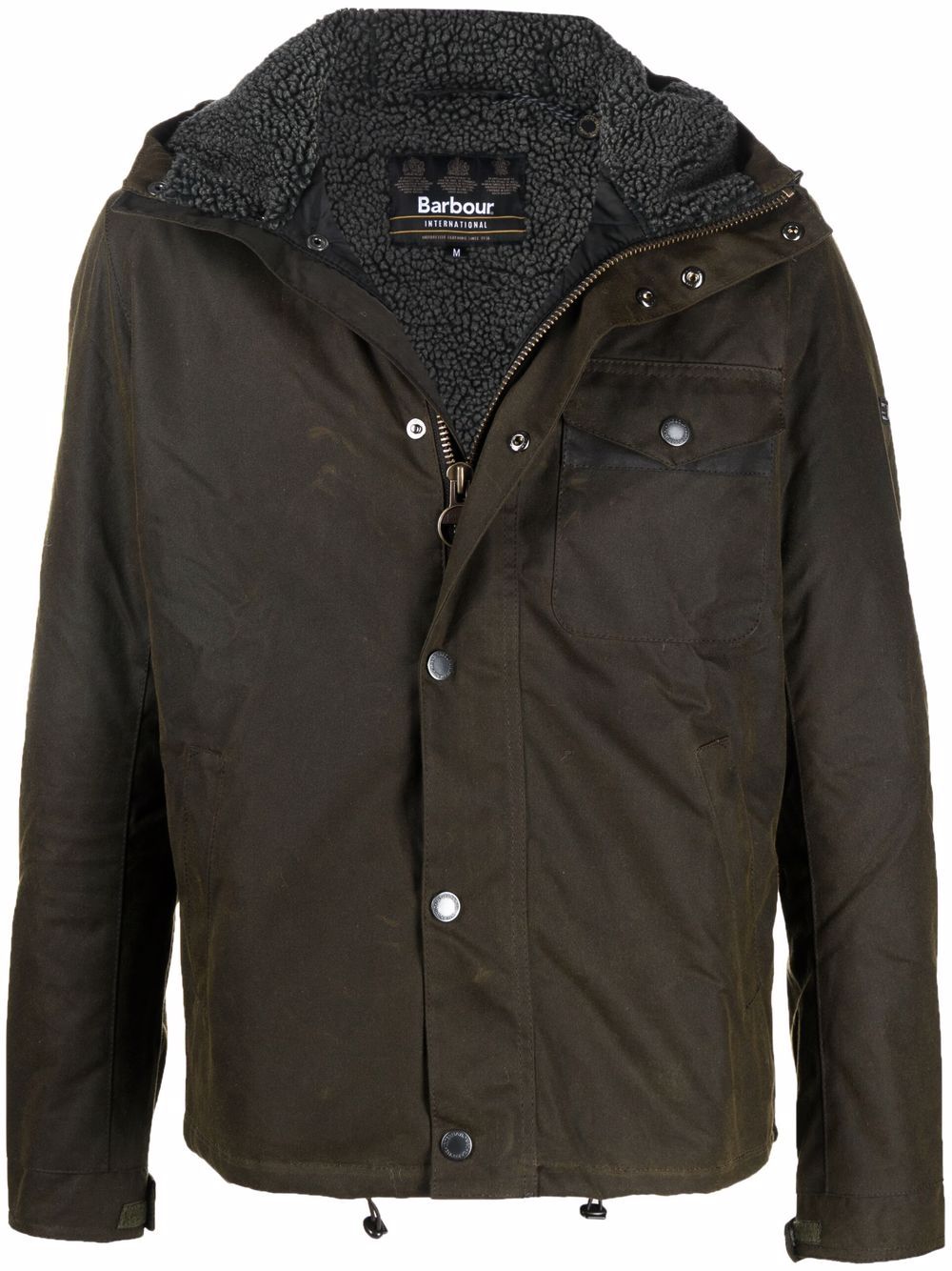BARBOUR Giacca cerata Barbour International Kevlar Wax verde oliva 