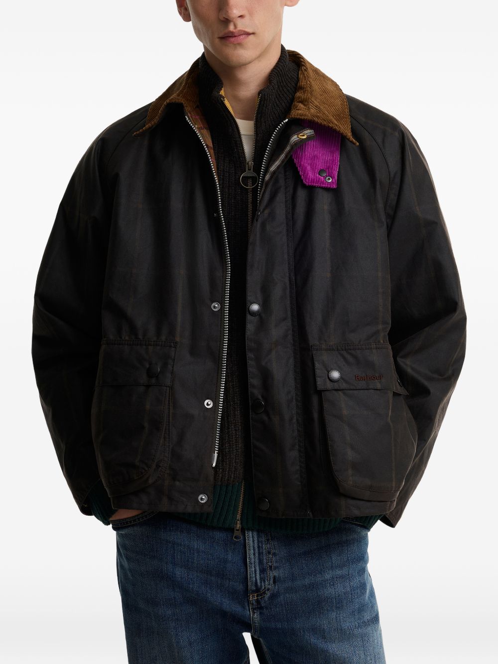 BARBOUR Giacca cerata Transport Windowpane Barbour x Paul Smith 