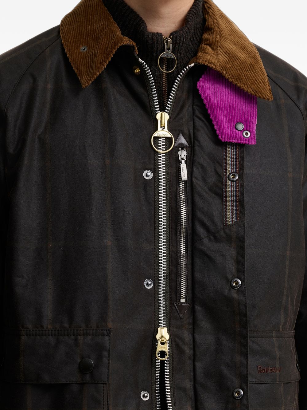 BARBOUR Giacca cerata Transport Windowpane Barbour x Paul Smith 