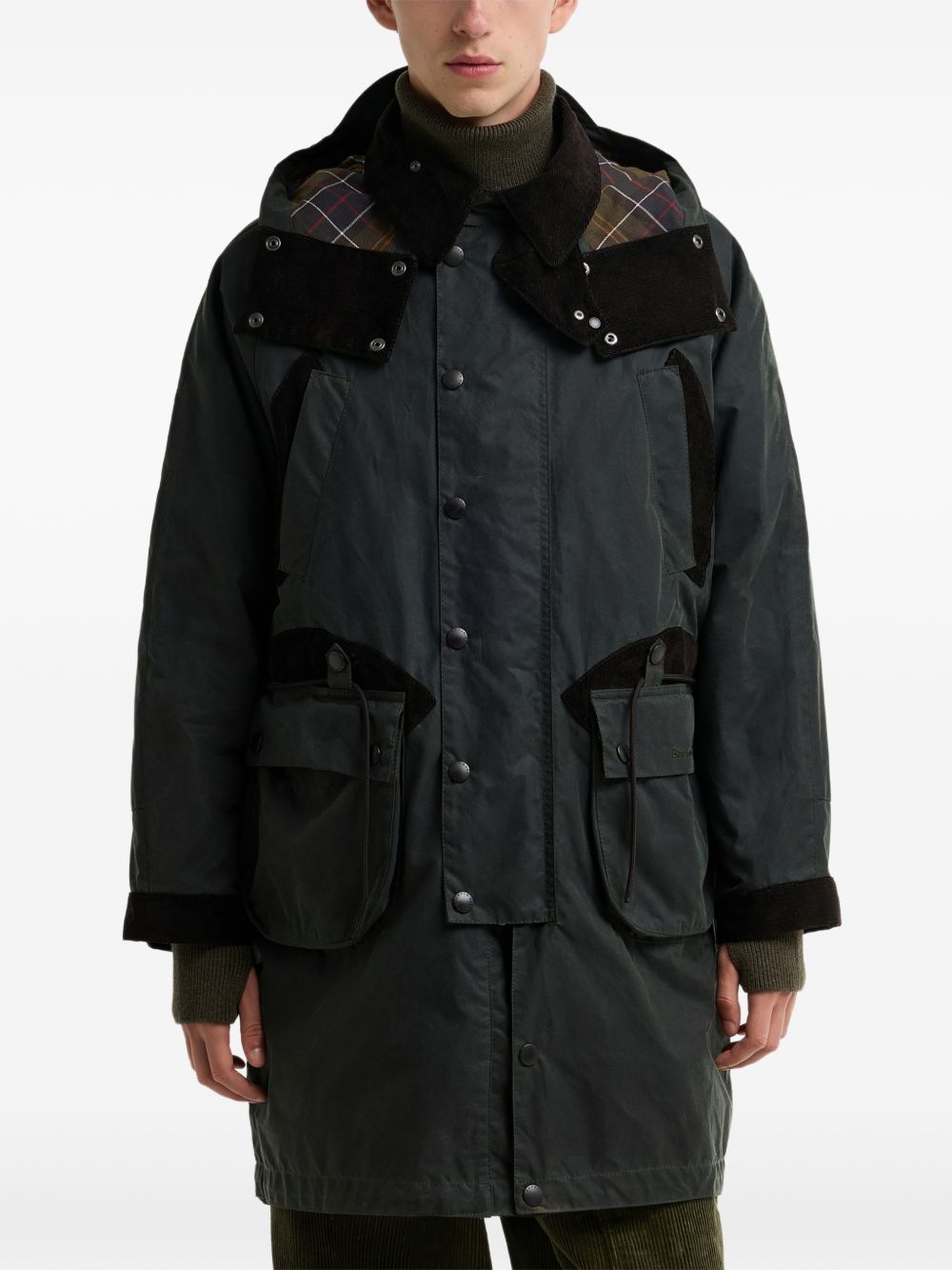 BARBOUR Barbour x Norbit Giacca Lunga Cerata con Cappuccio 