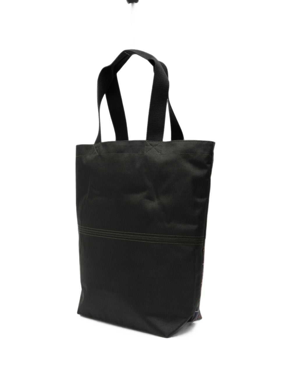 BARBOUR Borsa shopping da uomo in tartan verde 