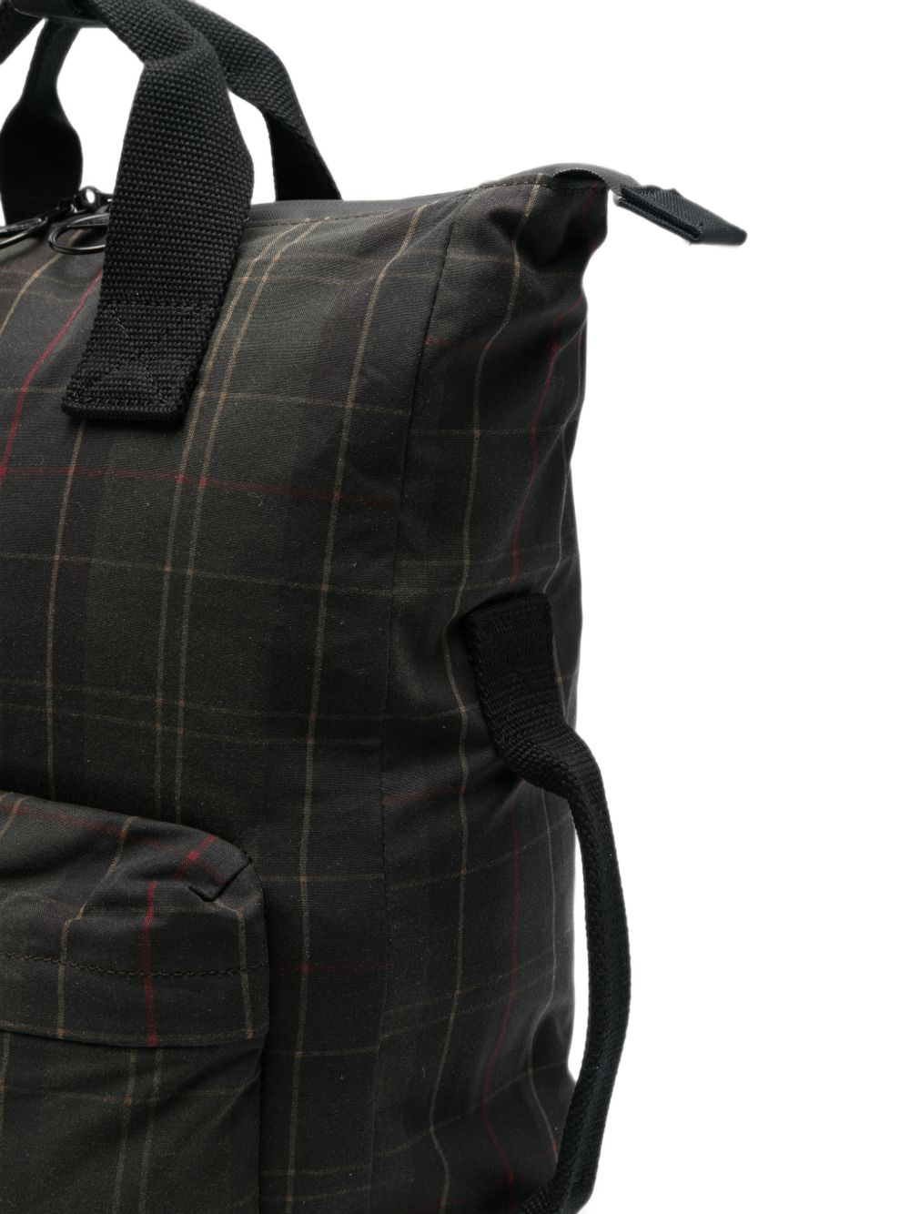 BARBOUR Borsa tote in cotone cerato oliva 