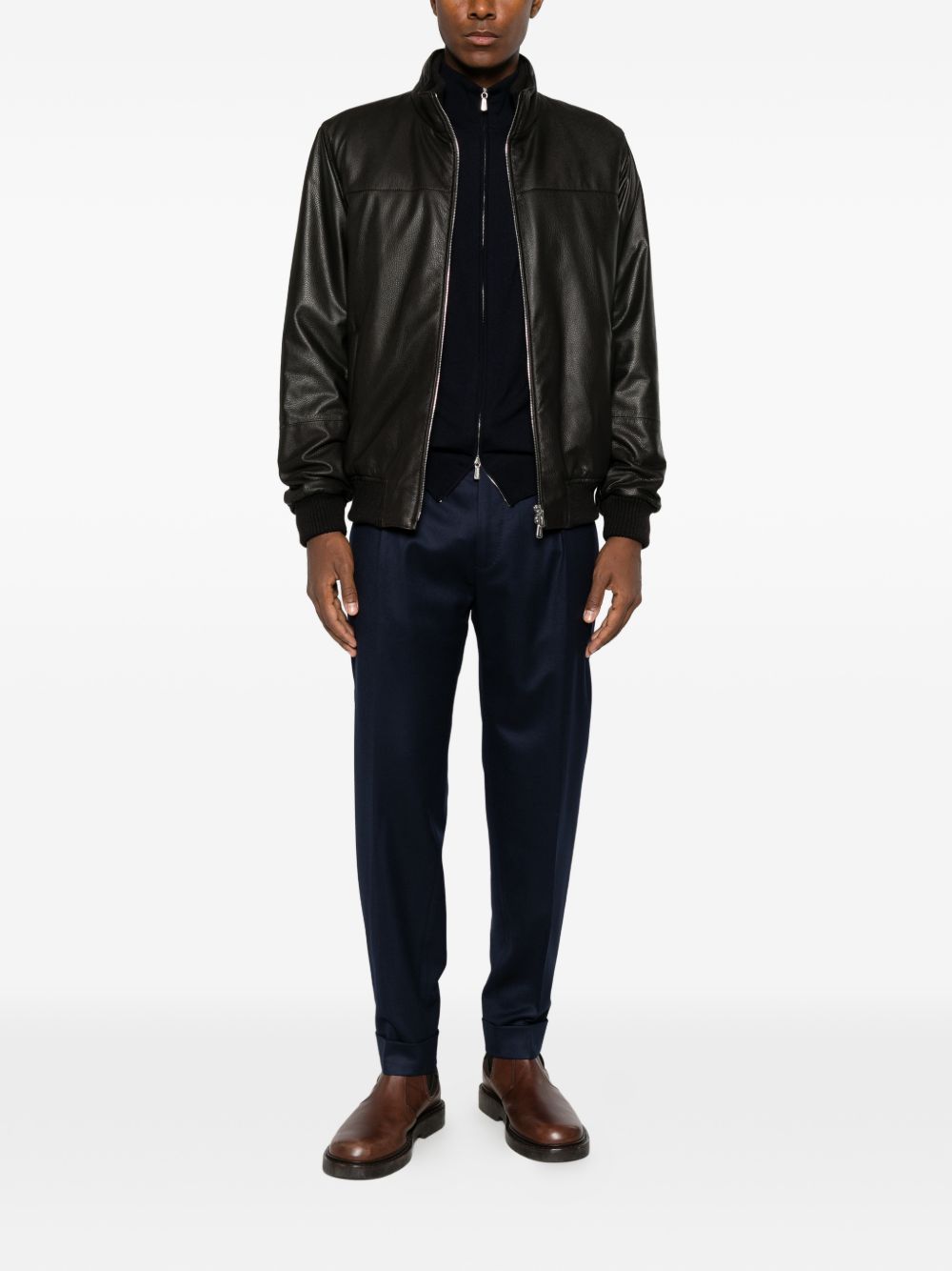 BERWICH Pantaloni blu in cotone elasticizzato blu 