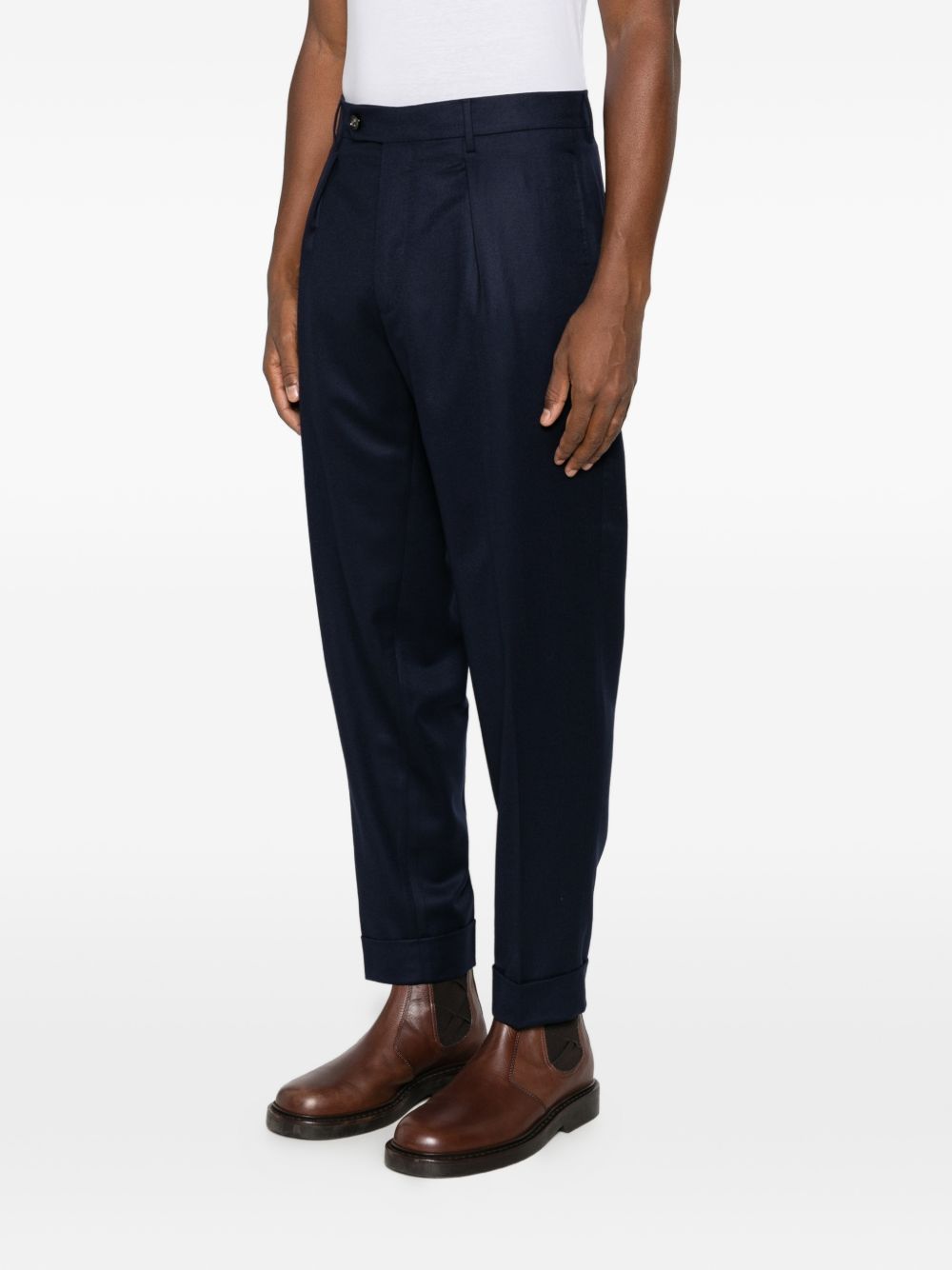 BERWICH Pantaloni blu in cotone elasticizzato blu 