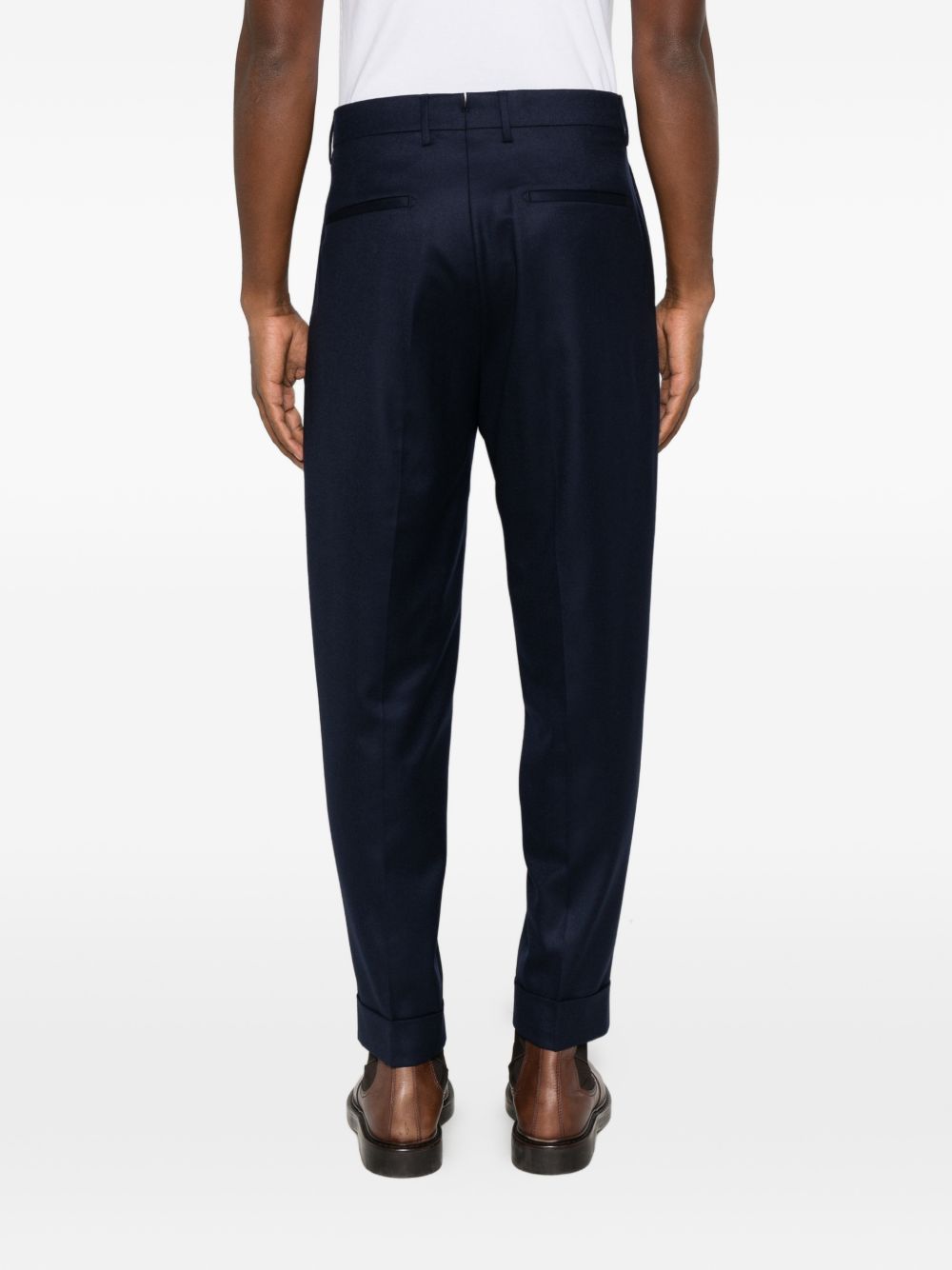 BERWICH Pantaloni blu in cotone elasticizzato blu 