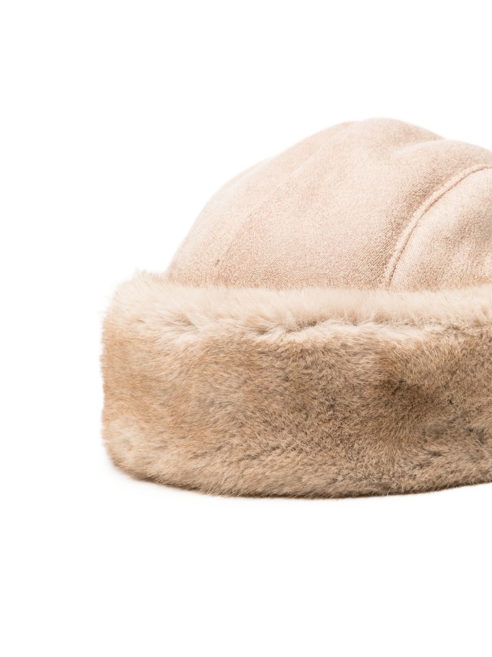 BETTA CORRADI Cappello in ecopelliccia beige chiaro 