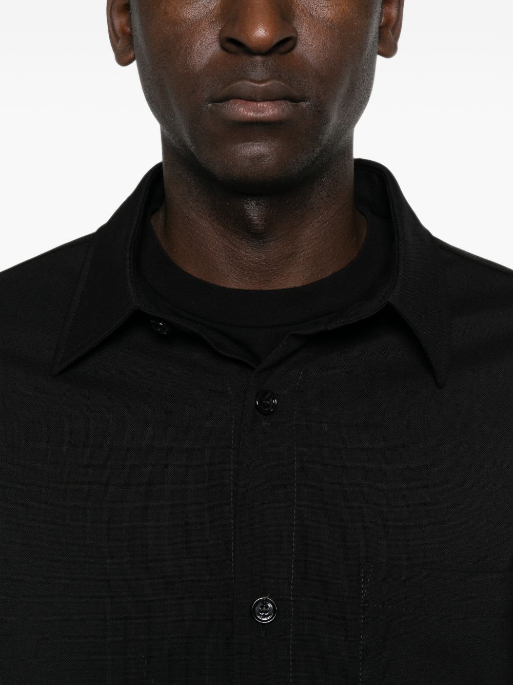 BE ABLE Camicia nera Blake a maniche lunghe 
