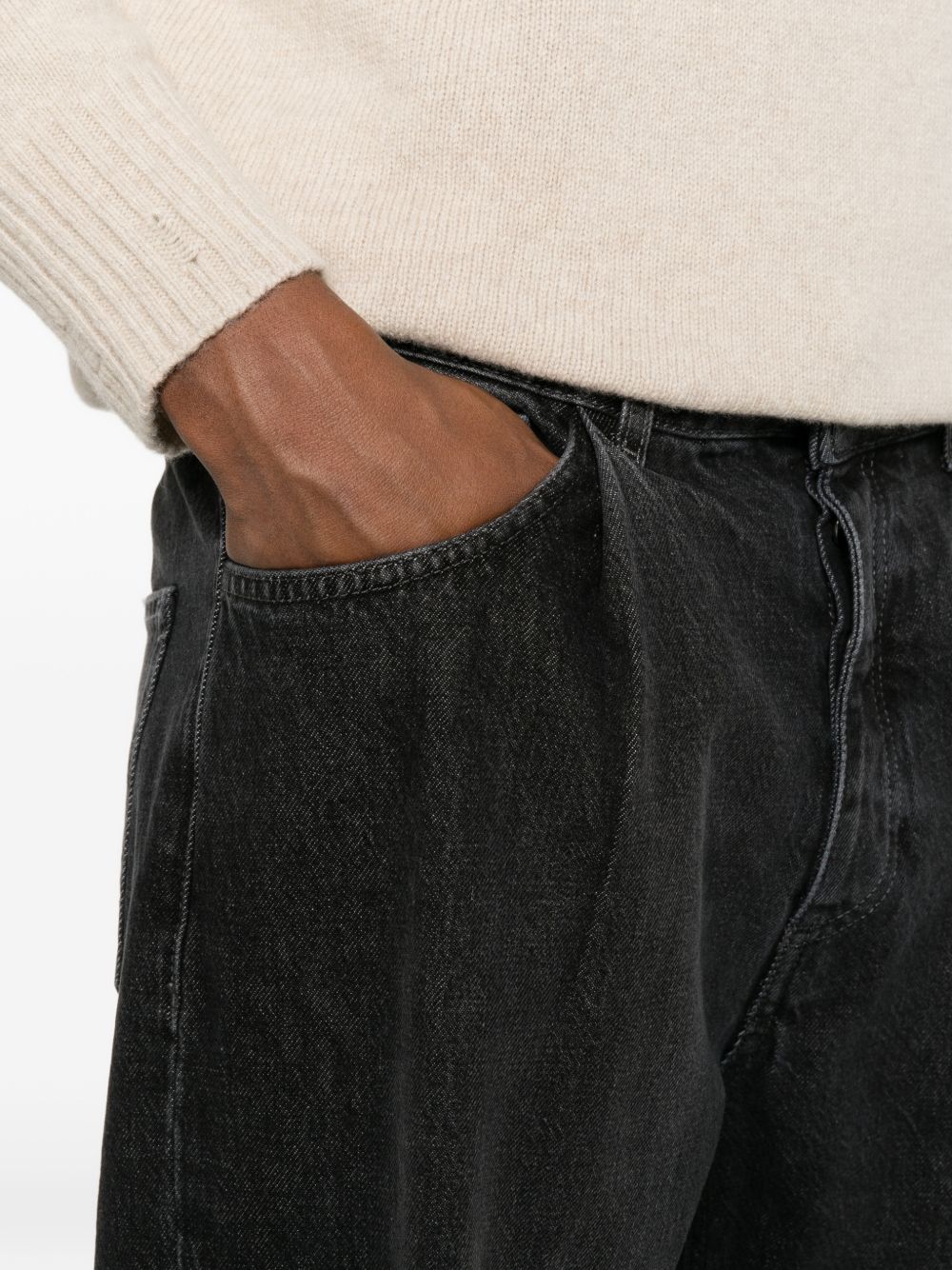BE ABLE Jeans nero effetto slavato Fred 