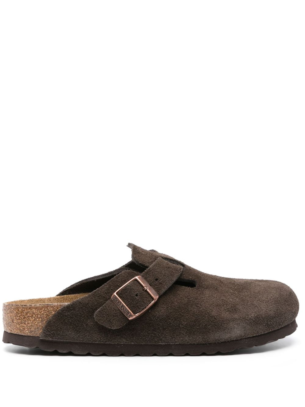 BIRKENSTOCK Sabot Boston marroni in pelle 