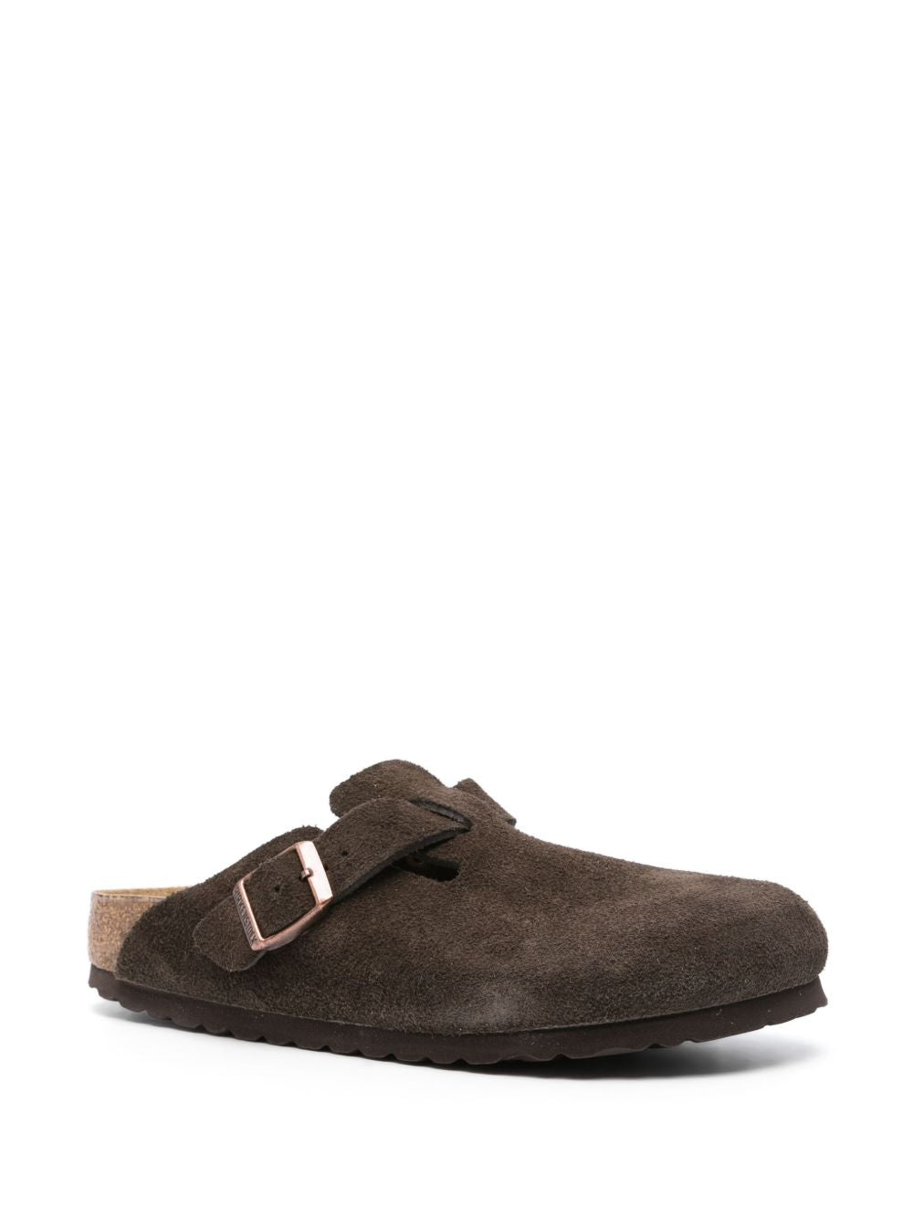 BIRKENSTOCK Sabot Boston marroni in pelle 