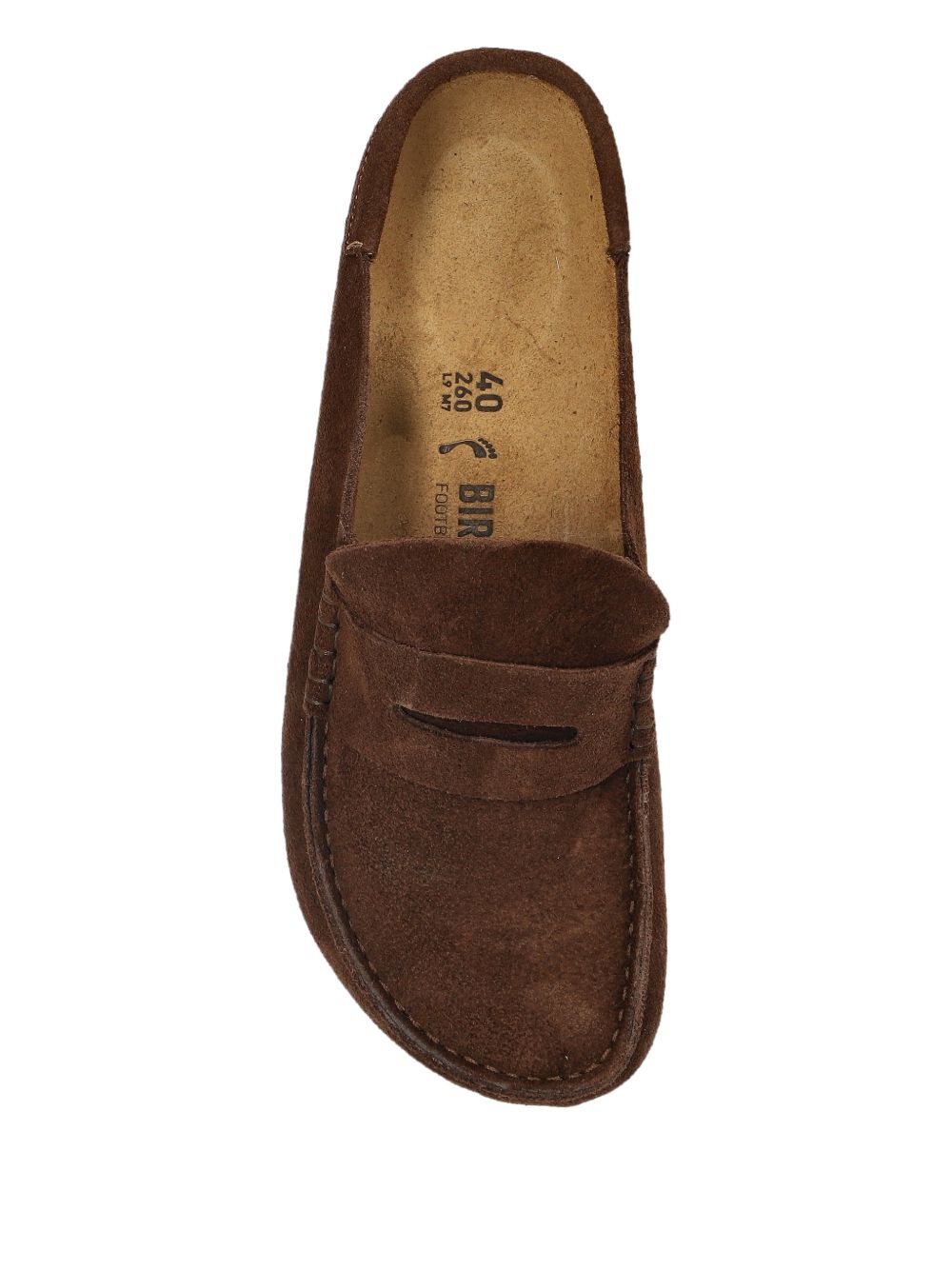 BIRKENSTOCK Sabot Naples in suede marrone 