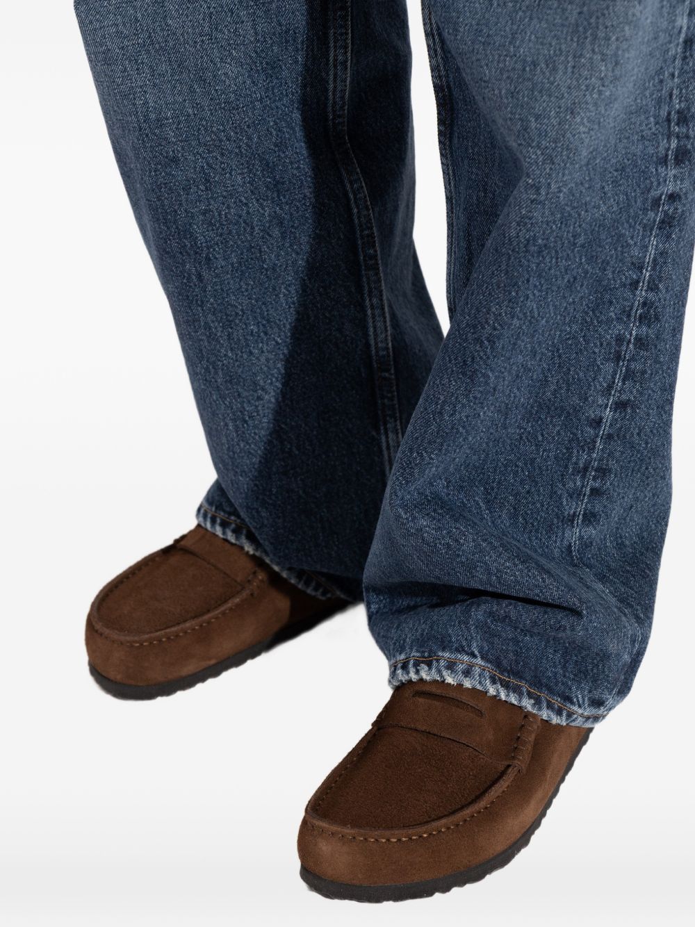 BIRKENSTOCK Sabot Naples in suede marrone 