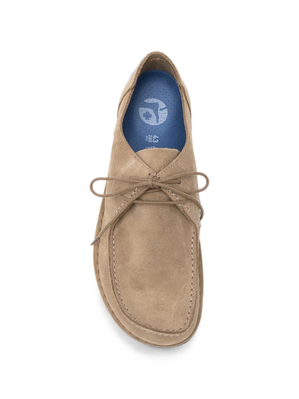 BIRKENSTOCK Utti Lace scarpa stringata in camoscio taupe 