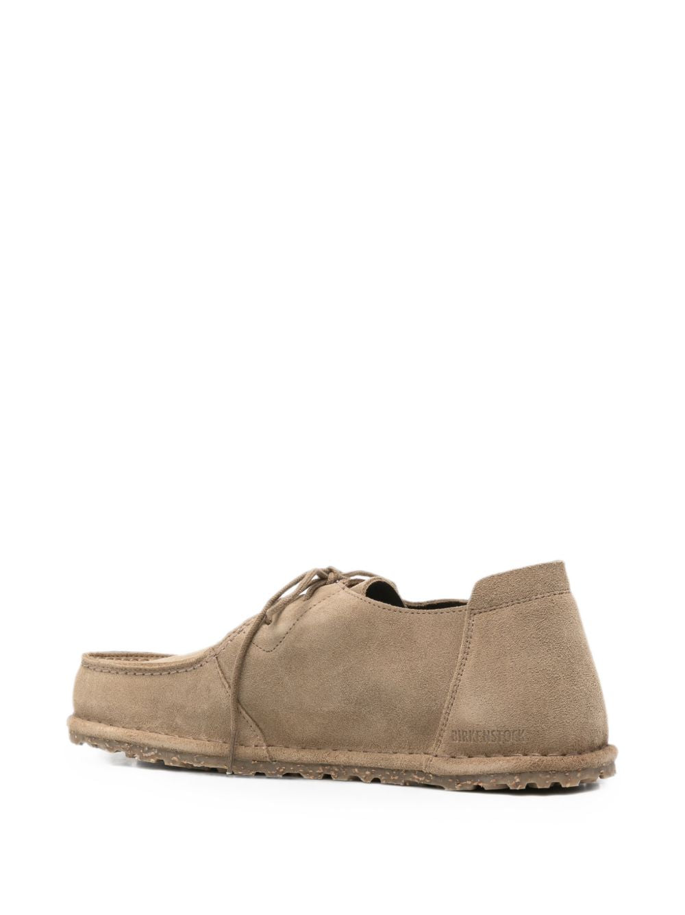 BIRKENSTOCK Utti Lace scarpa stringata in camoscio taupe 