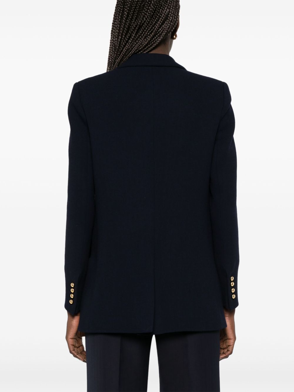 BLAZE Blazer doppiopetto blu in lana vergine con bottoni dorati 