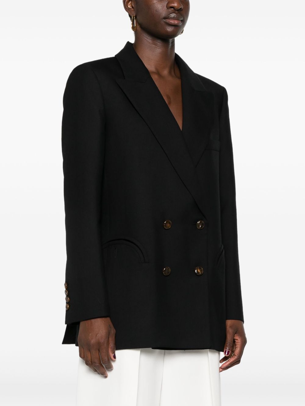 BLAZE Blazer Everynight Alcanara doppiopetto oversize in lana vergine 
