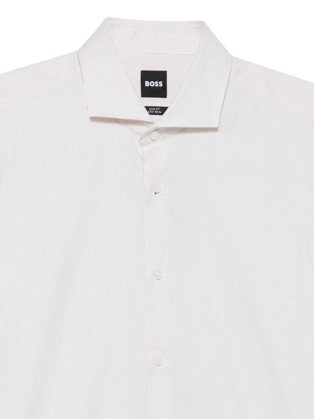 BOSS Camicia Hank bianco sporco a maniche lunghe 
