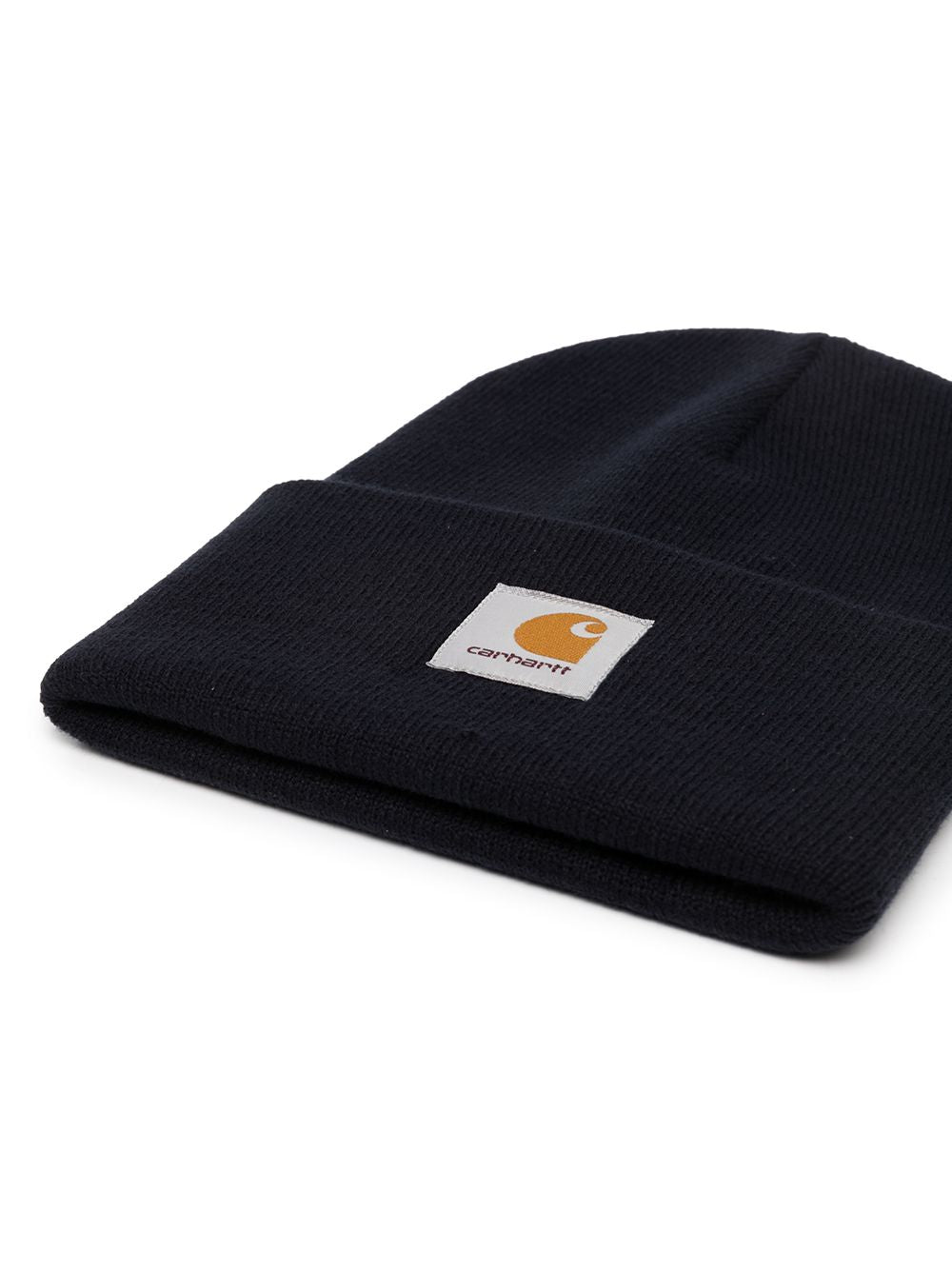 CARHARTT WIP Berretto blu notte con patch logo 