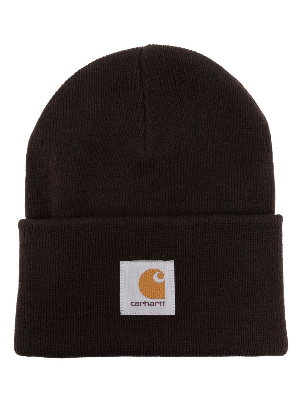 CARHARTT WIP Berretto marrone con patch logo 