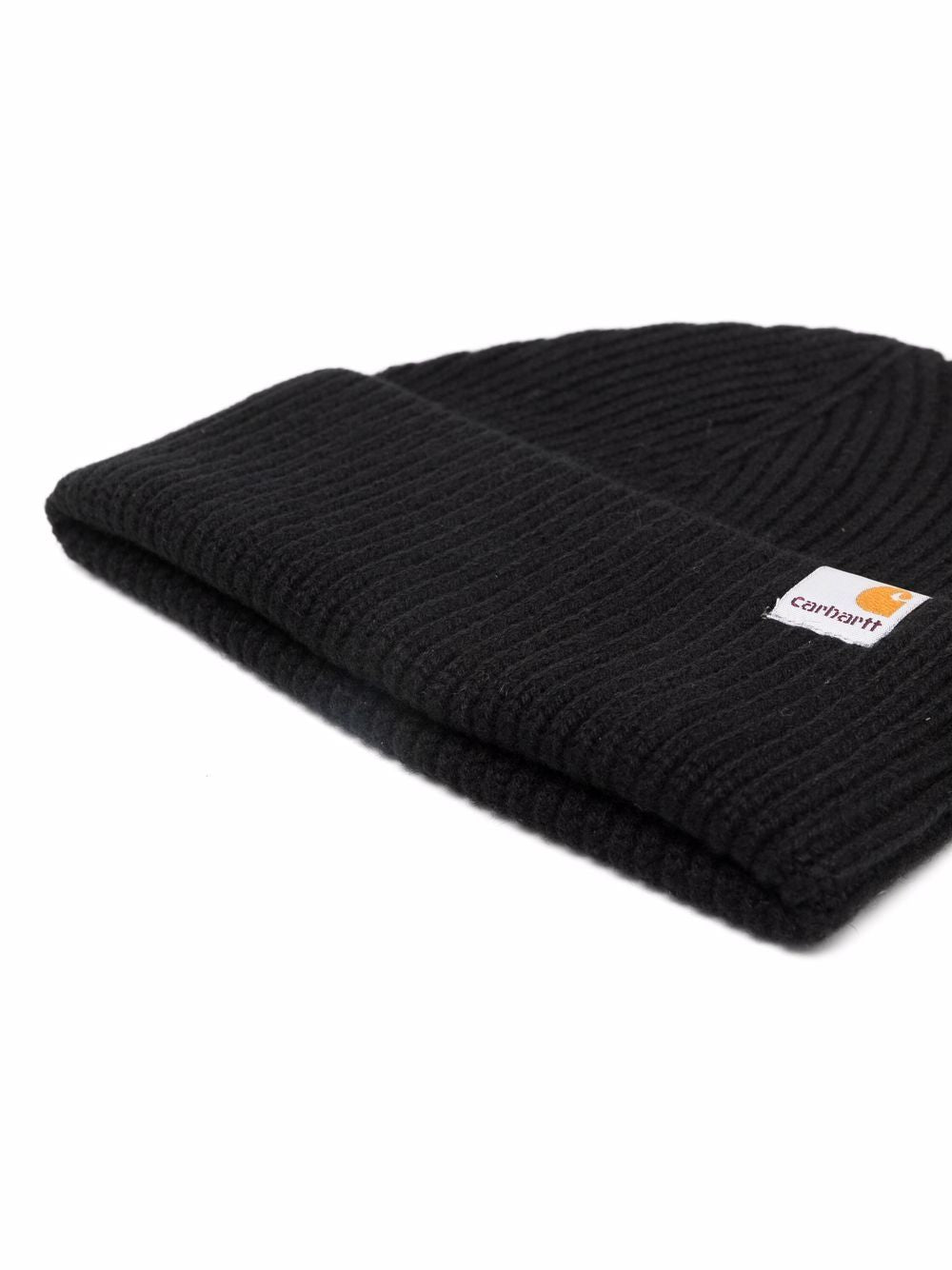CARHARTT WIP Cappello in misto lana e cashmere a coste con logo 