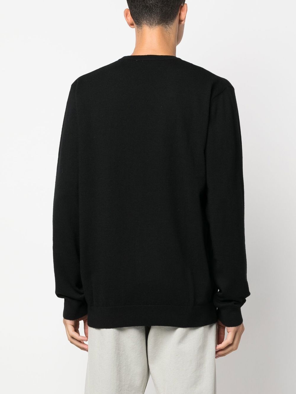 CARHARTT WIP Maglioncino girocollo nero con logo 