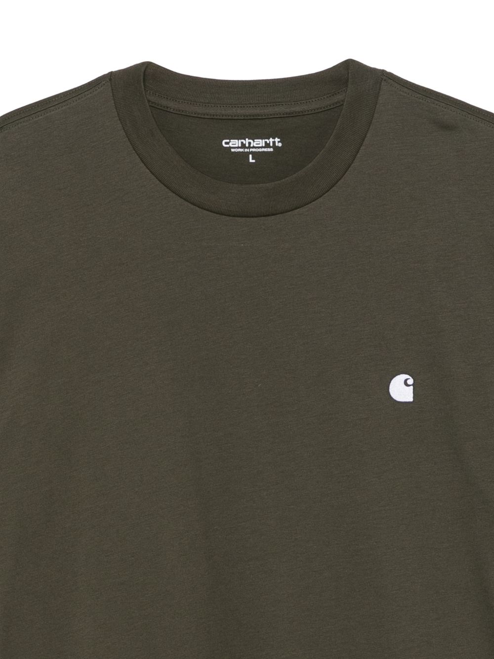 CARHARTT WIP T-shirt a maniche corte in cotone verde oliva 