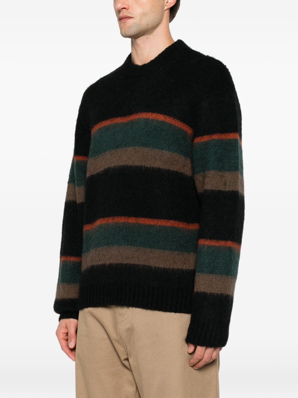 CARHARTT WIP Maglione Girocollo a Righe Jacquard 