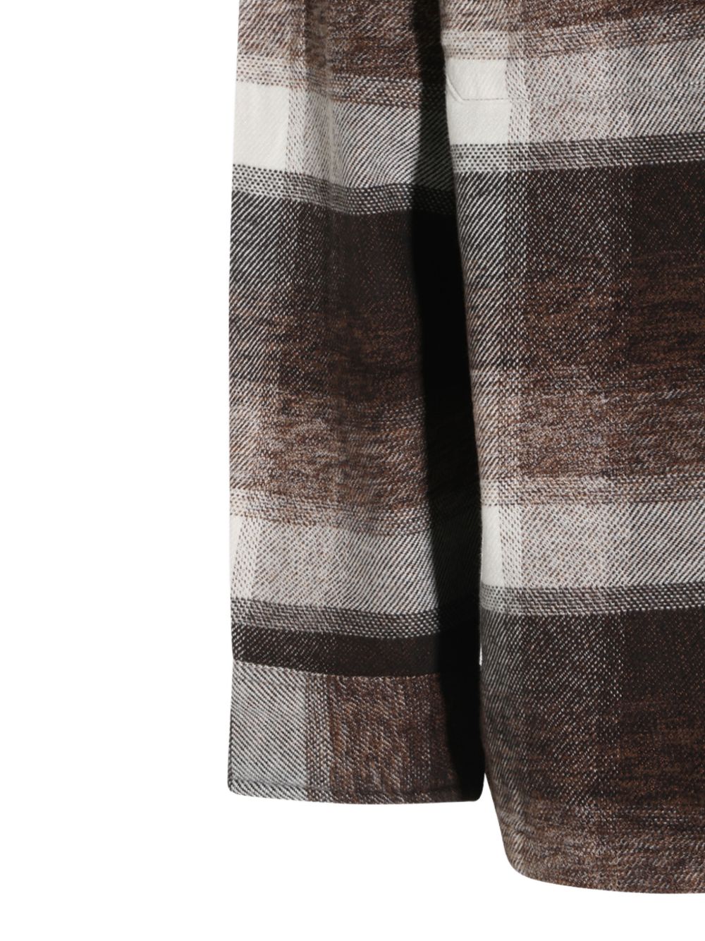 CARHARTT WIP Camicia marrone in cotone pesante a motivo tartan 